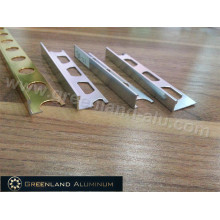 Garniture de carreaux brillants en or L en forme de carreau 8mm, 10mm, 12mm